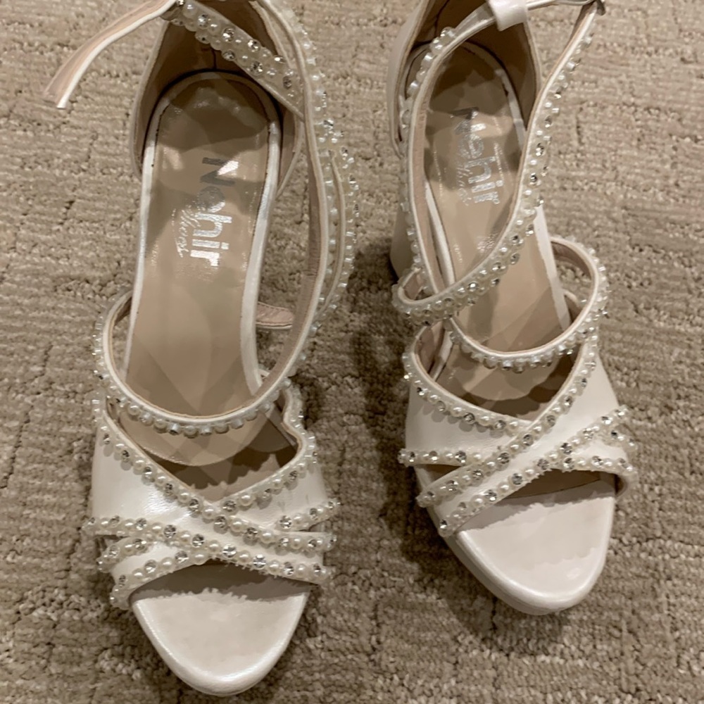 Ivory wedding heels